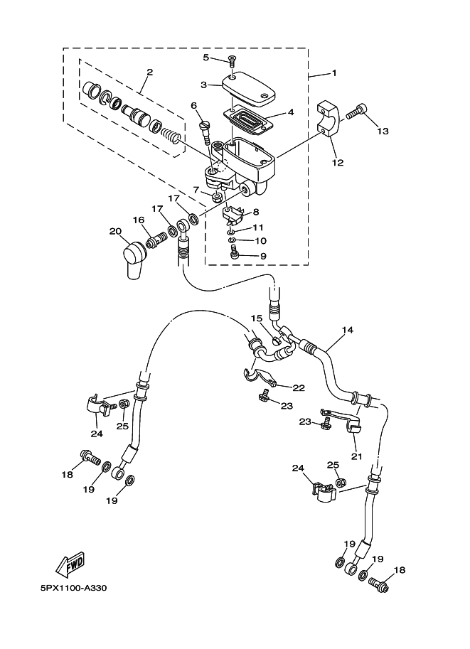 33 - FRONT MASTER CYLINDER