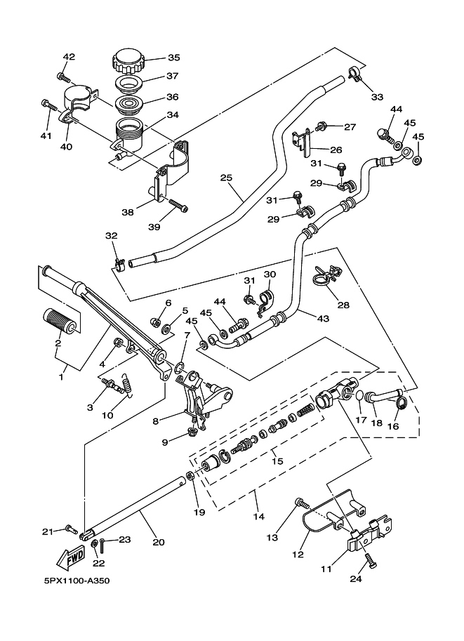 35 - REAR MASTER CYLINDER