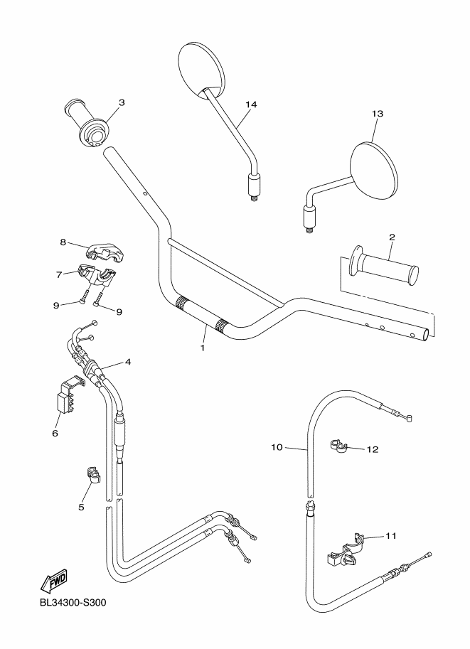 30 - GUIDON & CABLE