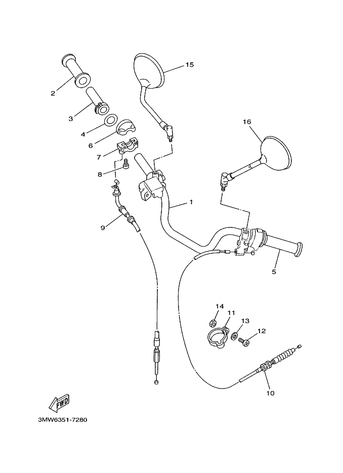28 - GUIDON & CABLE