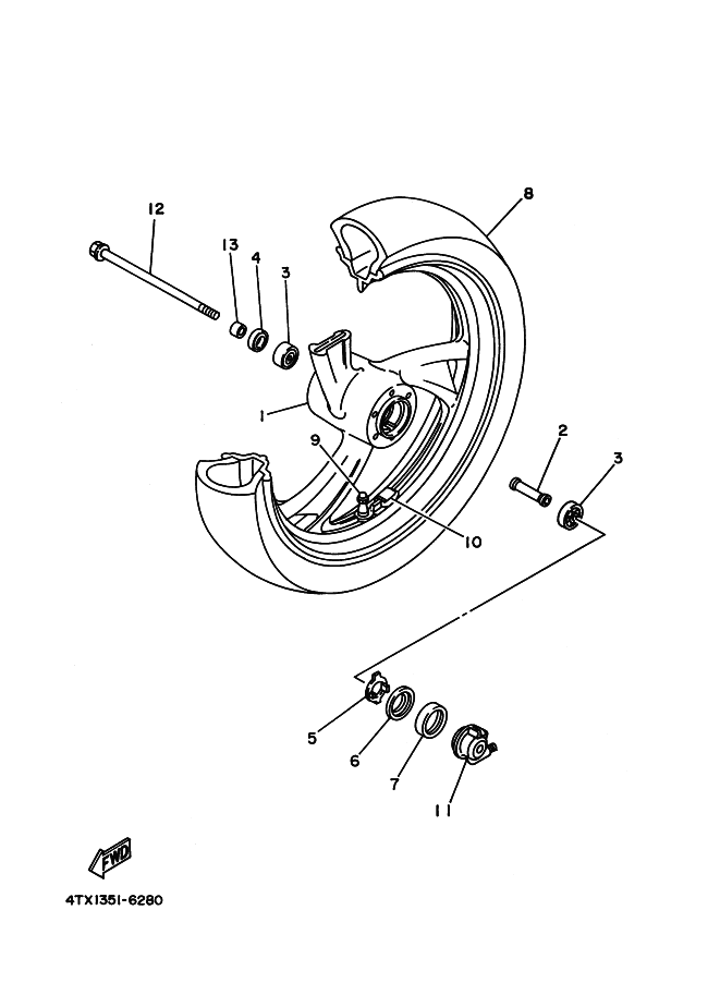 28 - ROUE AVANT