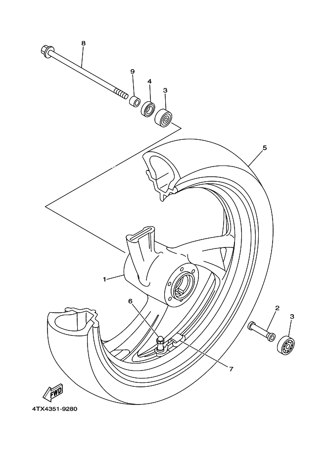 28 - ROUE AVANT