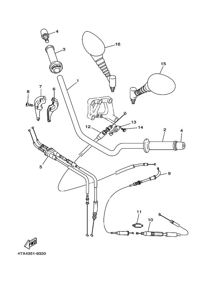 32 - GUIDON & CABLE