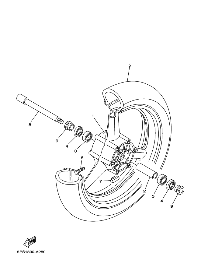 28 - ROUE AVANT