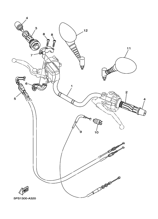 32 - GUIDON & CABLE