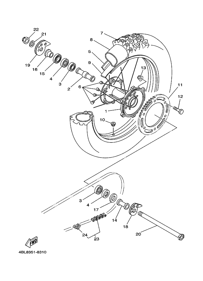 31 - ROUE ARRIERE
