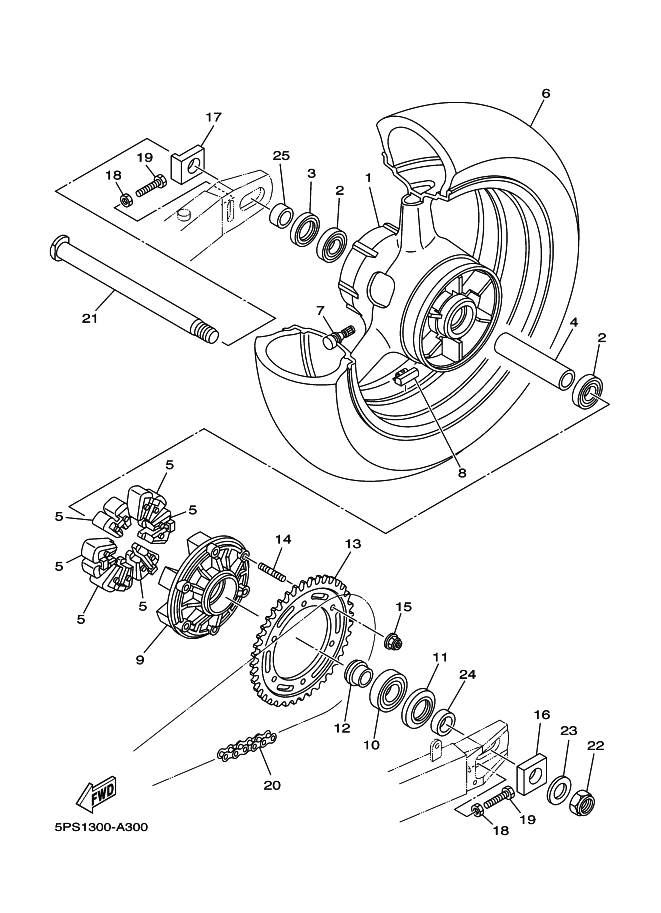 30 - ROUE ARRIERE