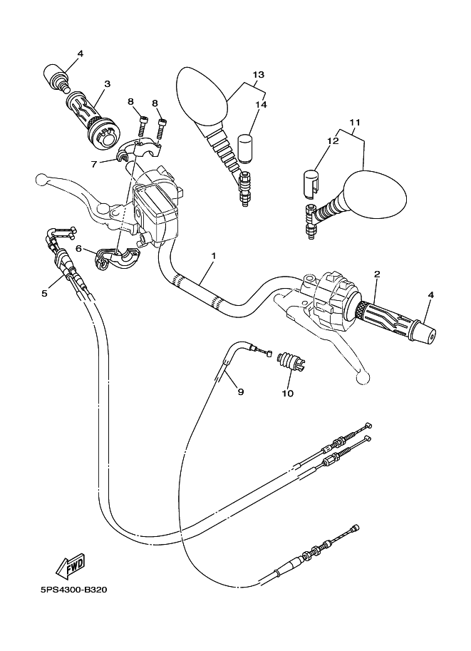 32 - GUIDON & CABLE