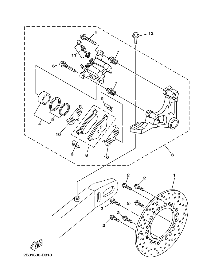 31 - ETRIER DE FREIN AR
