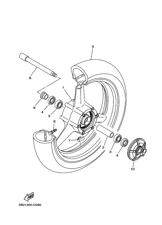 28 - ROUE AVANT