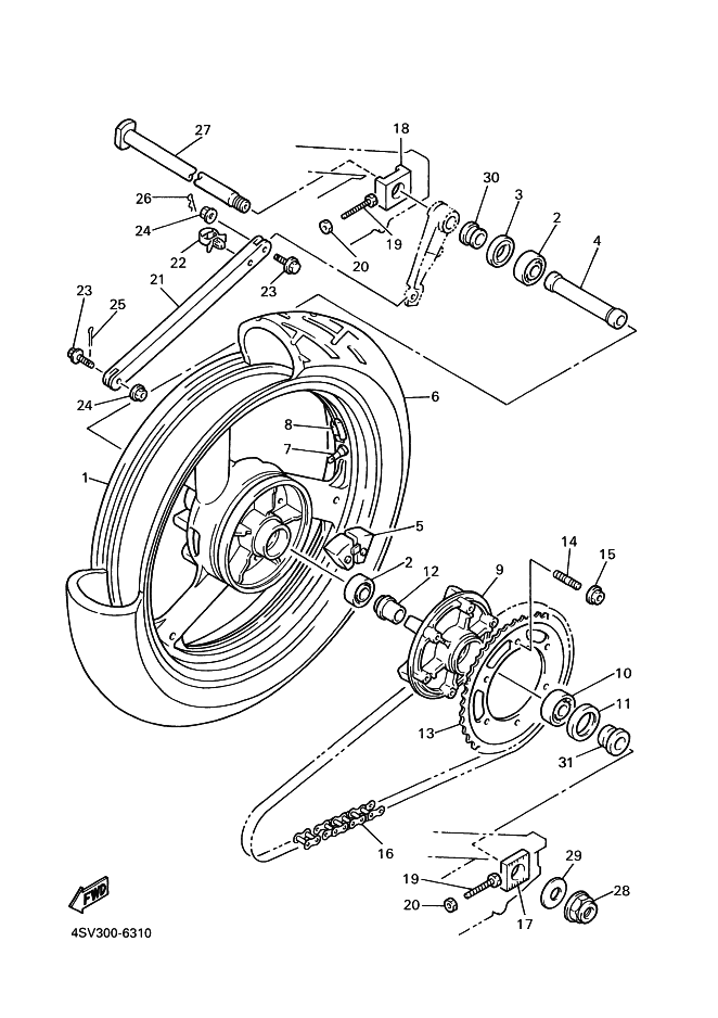 31 - ROUE ARRIERE
