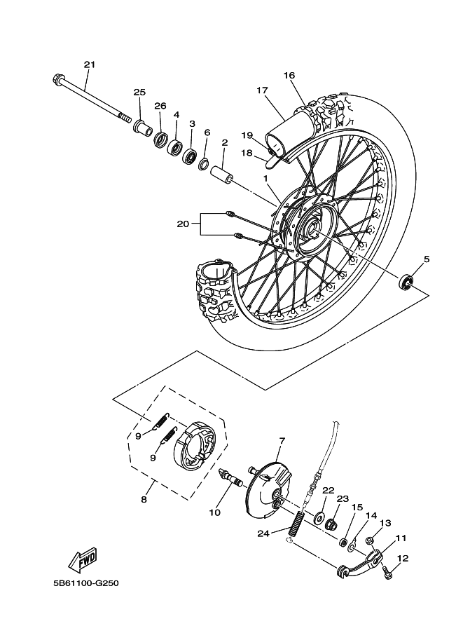 26 - ROUE AVANT