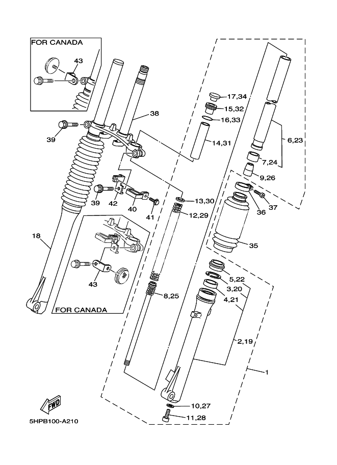 23 - FRONT FORK