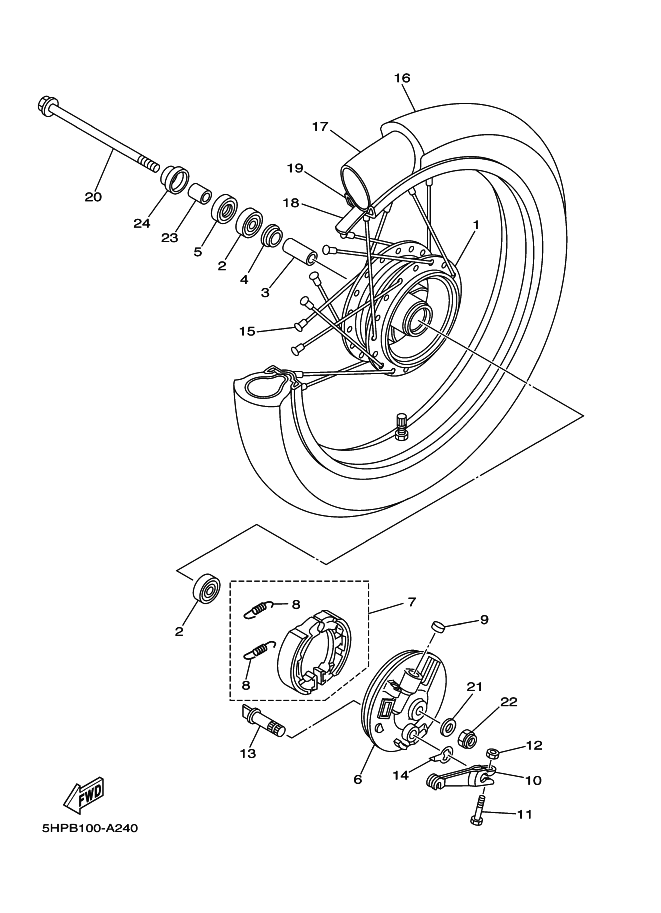 27 - FRONT WHEEL