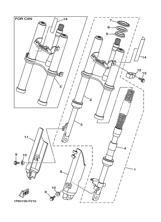 21 - FOURCHE AVANT