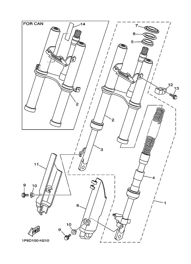 21 - FOURCHE AVANT