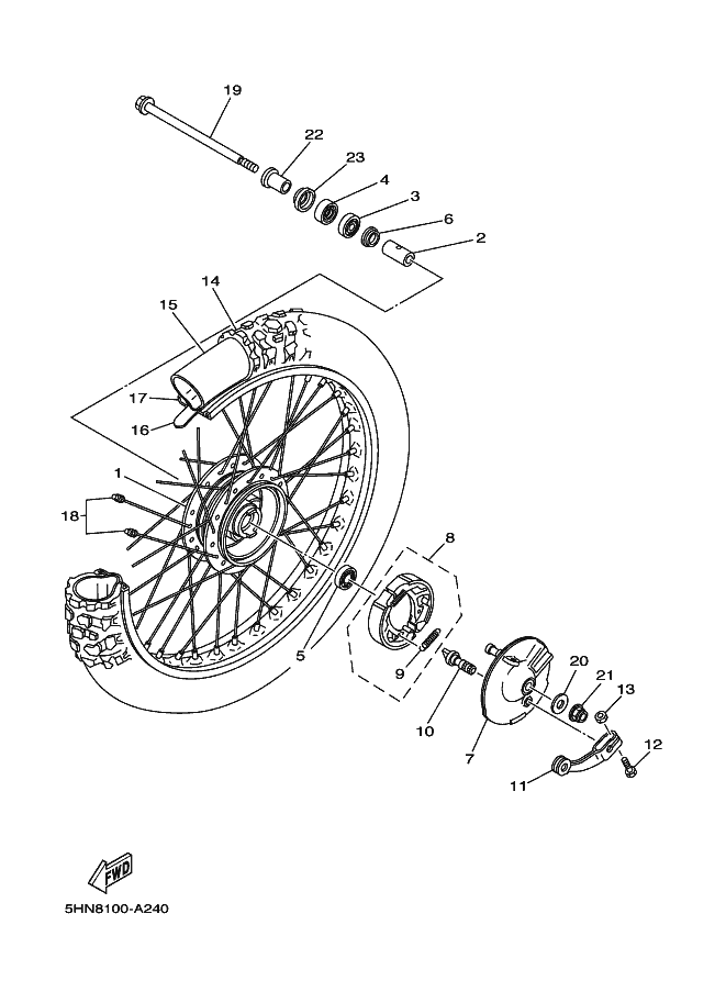 25 - ROUE AVANT
