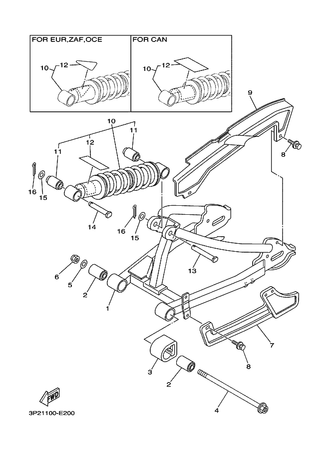 20 - BRAS ARRIERE & SUSPENSION
