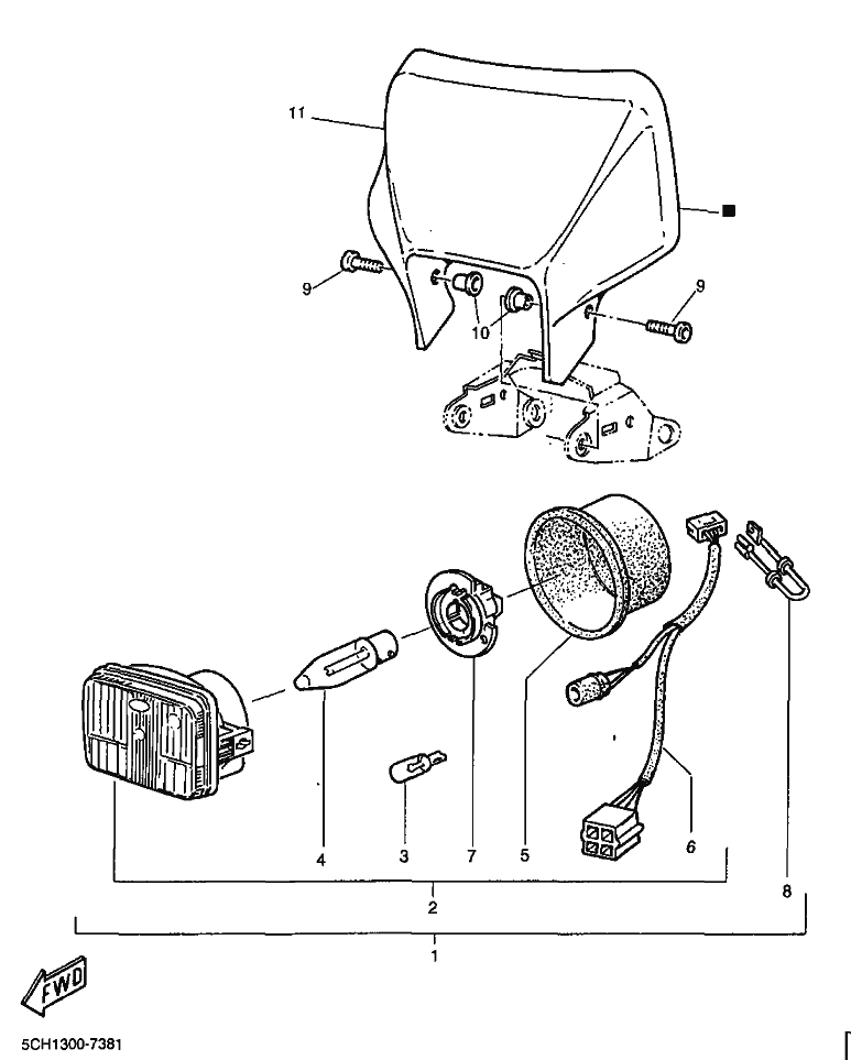 38 - HEADLIGHT