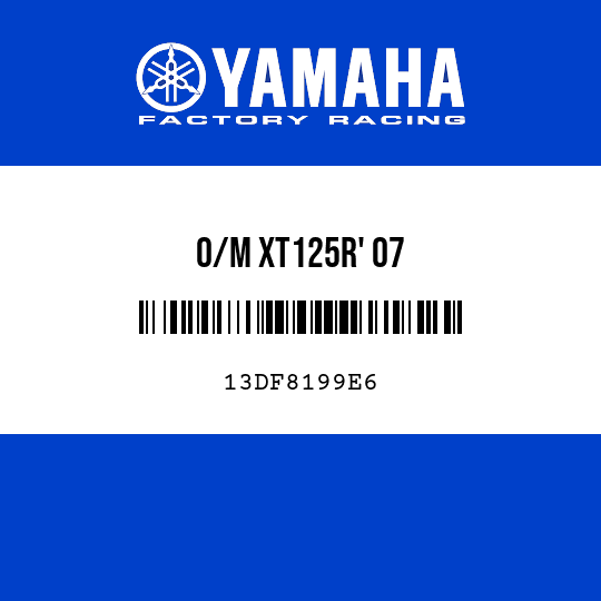 O/M XT125R' 07