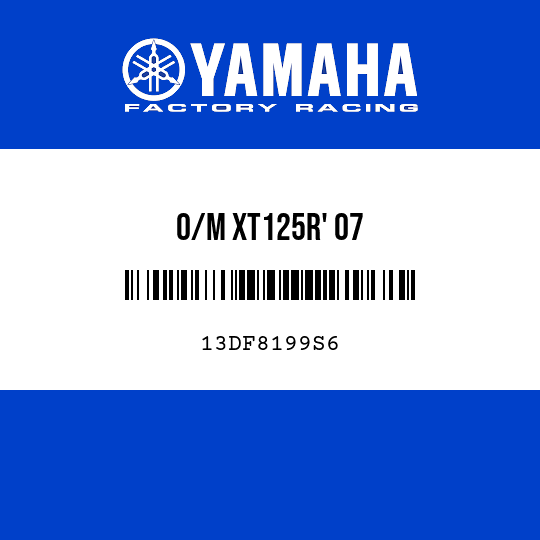 O/M XT125R' 07