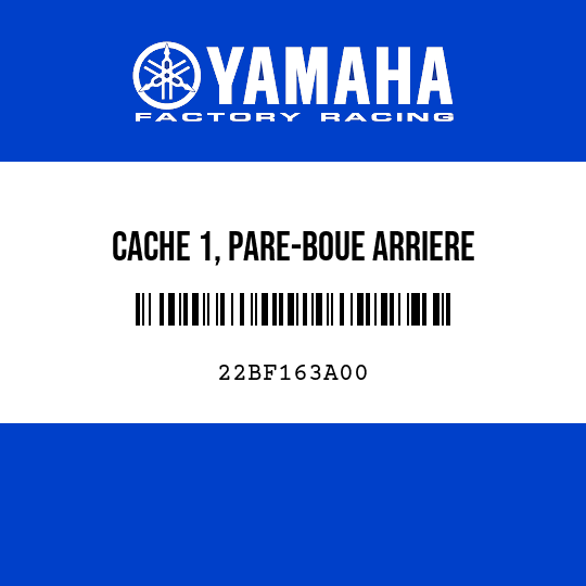 CACHE 1, PARE-BOUE ARRIERE