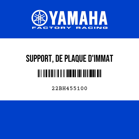 SUPPORT, DE PLAQUE D'IMMAT