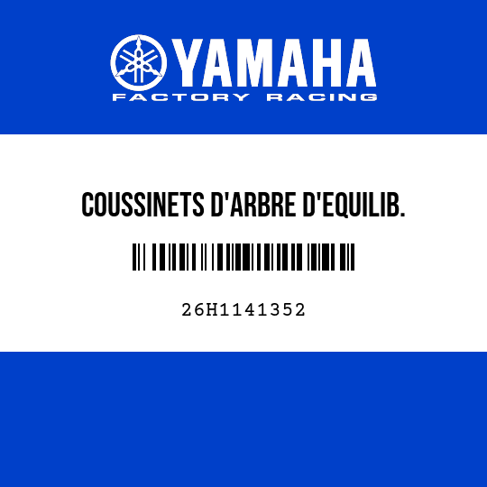 COUSSINETS D'ARBRE D'EQUILIB.