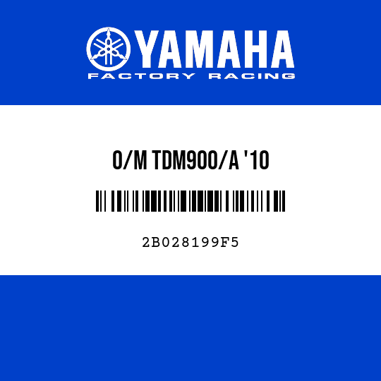 O/M TDM900/A '10