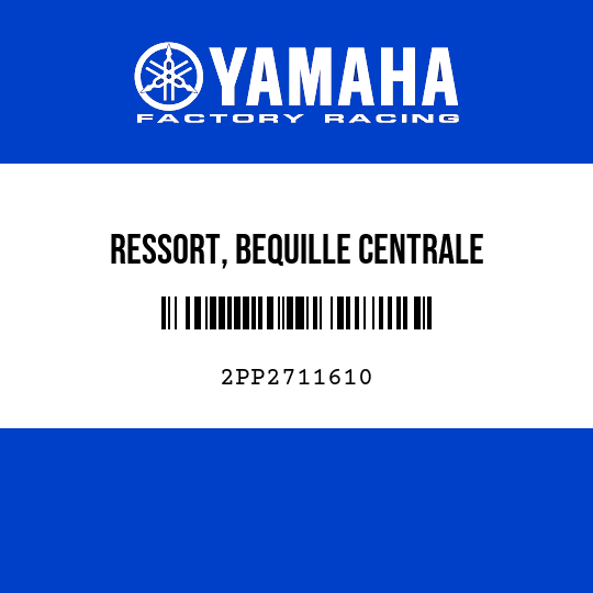 RESSORT, BEQUILLE CENTRALE