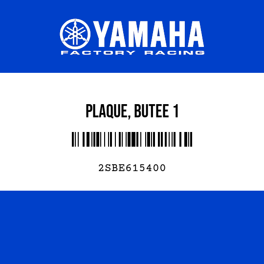 PLAQUE, BUTEE 1