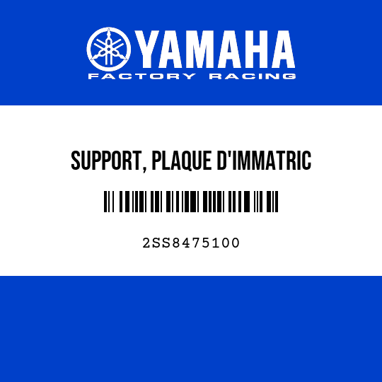 SUPPORT, PLAQUE D'IMMATRIC