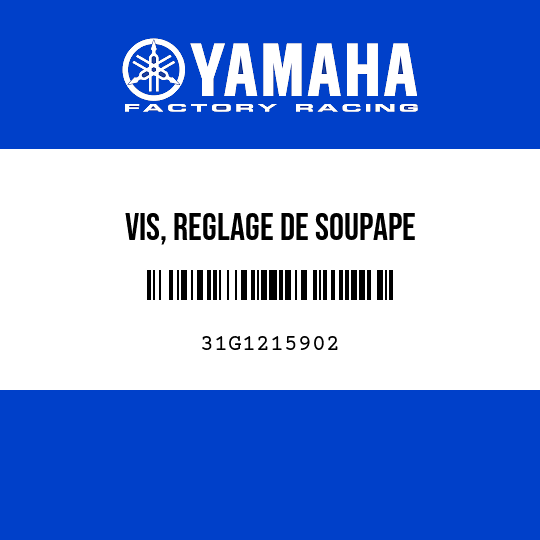 VIS, REGLAGE DE SOUPAPE