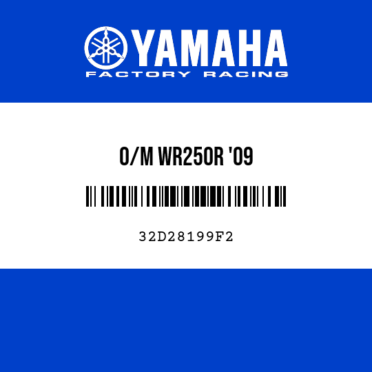 O/M WR250R '09