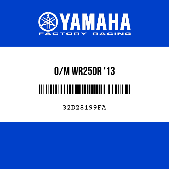 O/M WR250R '13