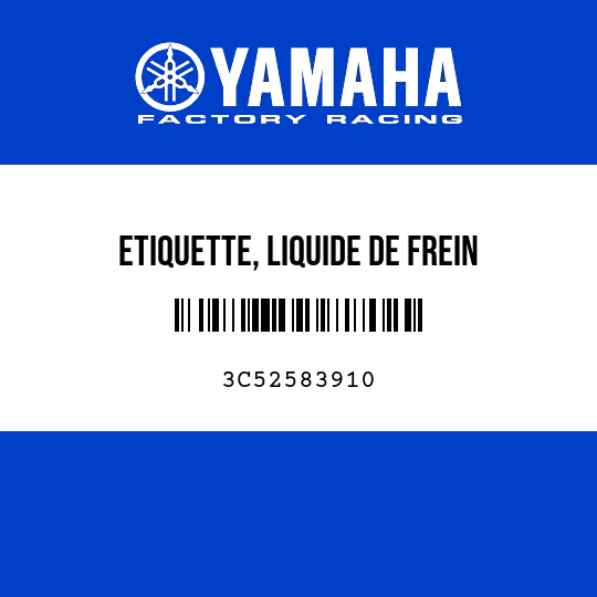 ETIQUETTE, LIQUIDE DE FREIN