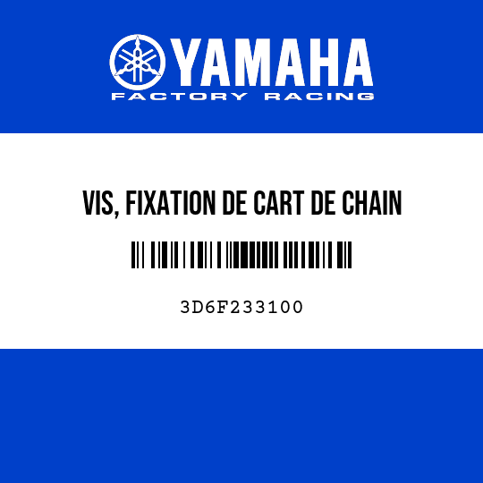 VIS, FIXATION DE CART DE CHAIN