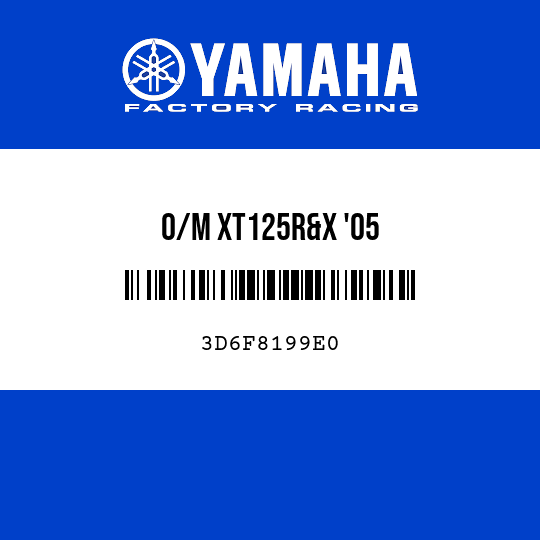 O/M XT125R&X '05