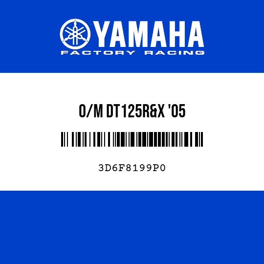 O/M DT125R&X '05