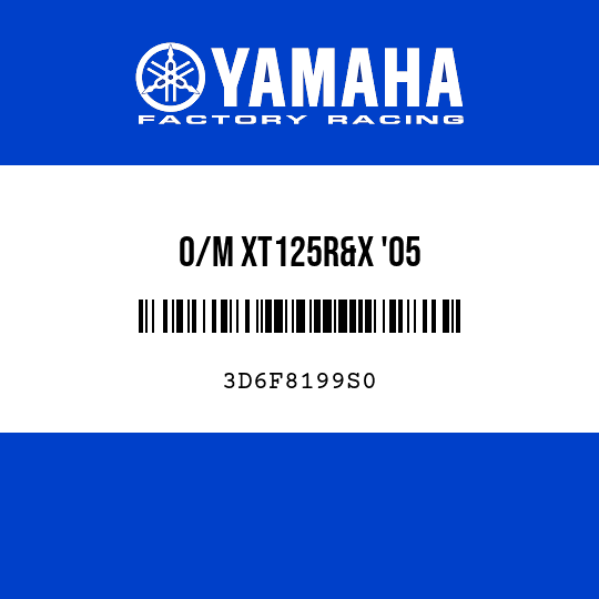 O/M XT125R&X '05