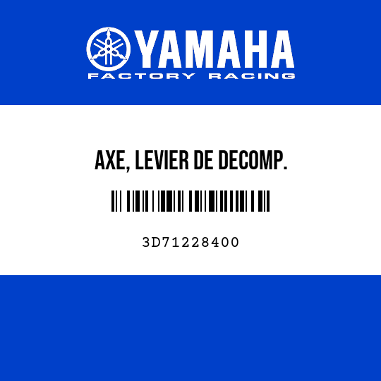 AXE, LEVIER DE DECOMP.