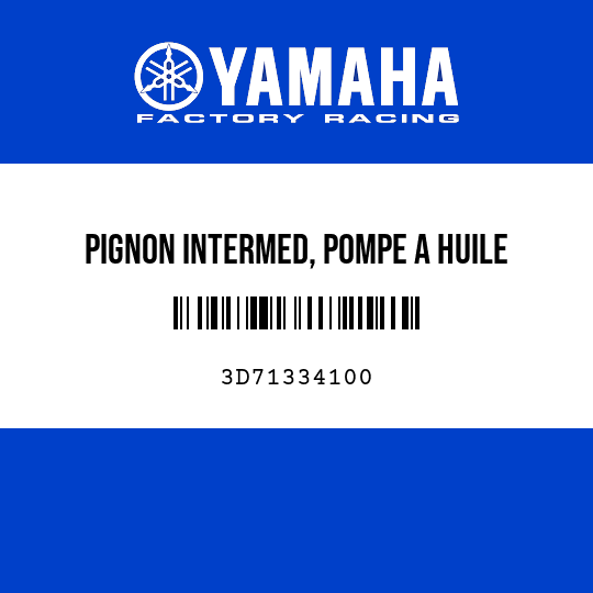 PIGNON INTERMED, POMPE A HUILE