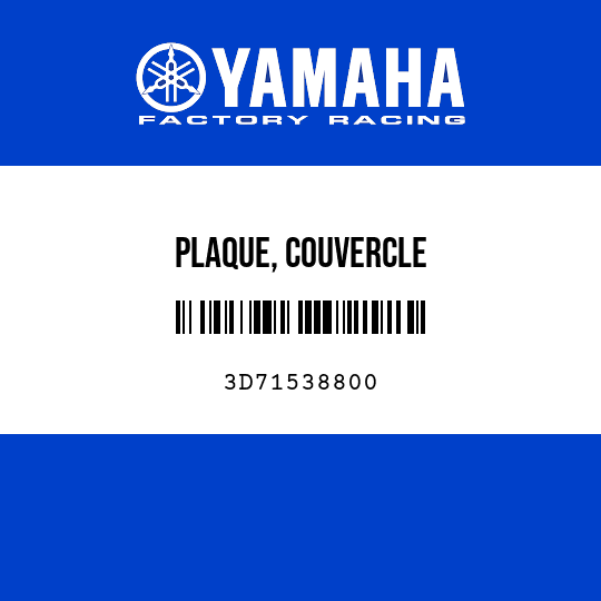 PLAQUE, COUVERCLE
