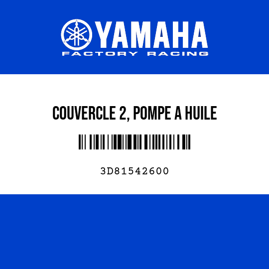 COUVERCLE 2, POMPE A HUILE