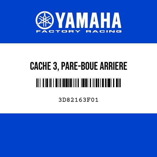 CACHE 3, PARE-BOUE ARRIERE