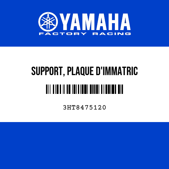SUPPORT, PLAQUE D'IMMATRIC