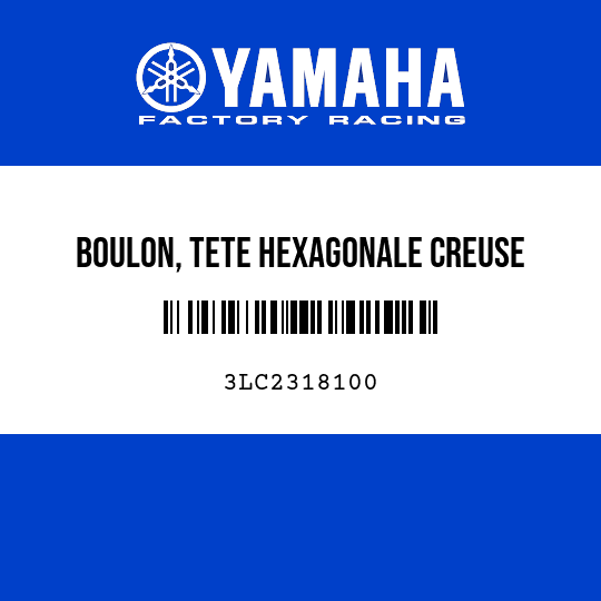 BOULON, TETE HEXAGONALE CREUSE