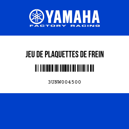 JEU DE PLAQUETTES DE FREIN