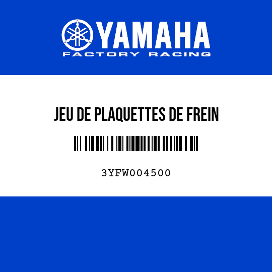 JEU DE PLAQUETTES DE FREIN