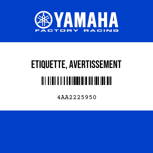 ETIQUETTE, AVERTISSEMENT